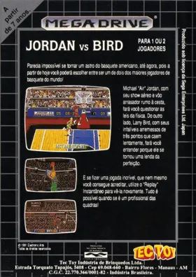 Jordan vs Bird (USA, Europe) box cover back